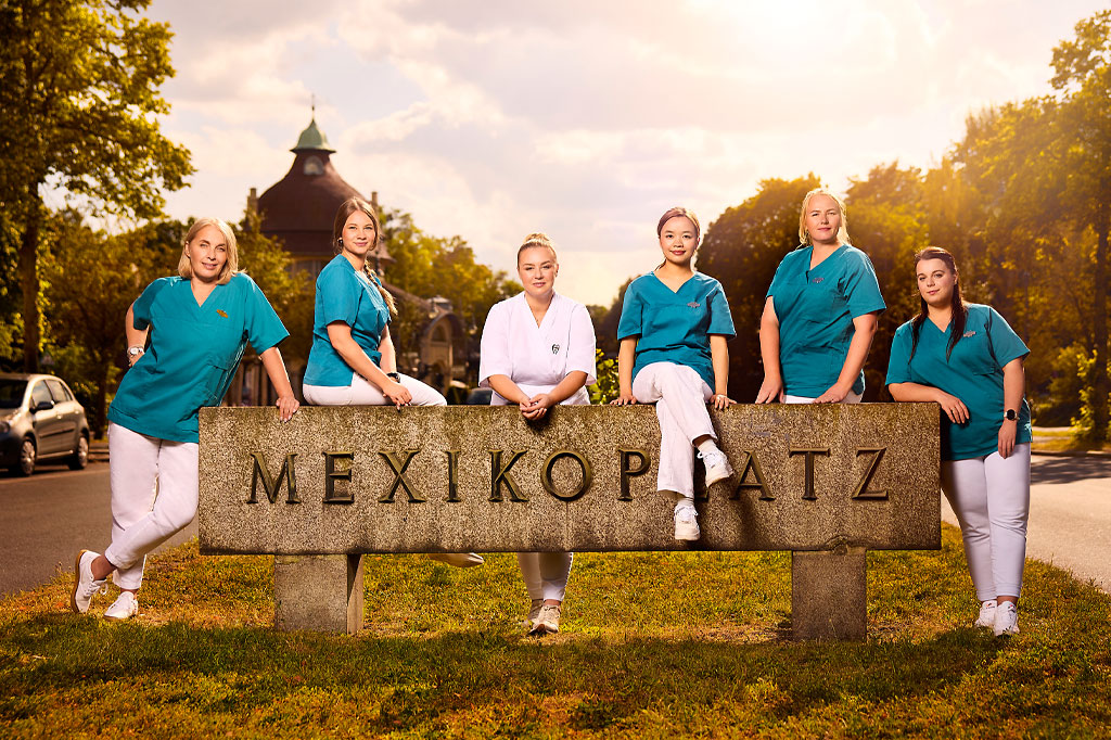Das Team von Confident am Mexikoplatz.